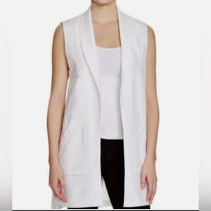 Rebecca Minkoff Bitten Silk Shawl Collar Vest Jacket Top Size XXS